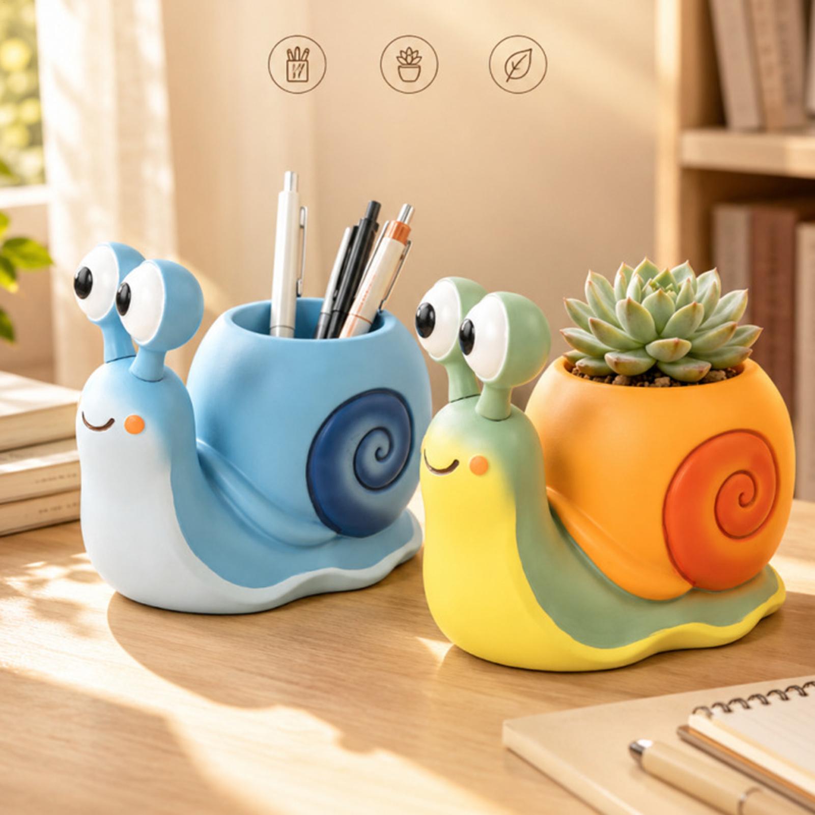 Echeveria Succulent - Snail Shape Flower Pot Snail flower