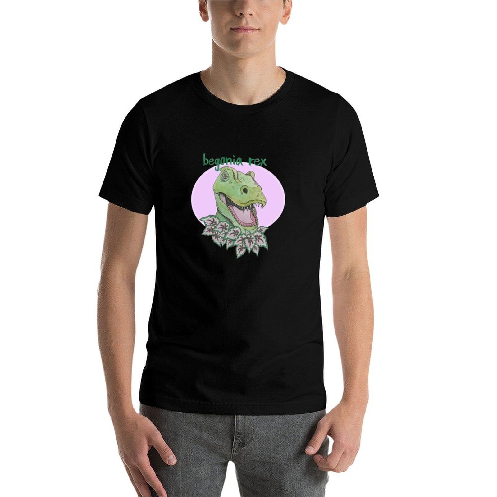 T rex begonia (pink) T-Shirt,  - đánh giá và giá Begonia Rex